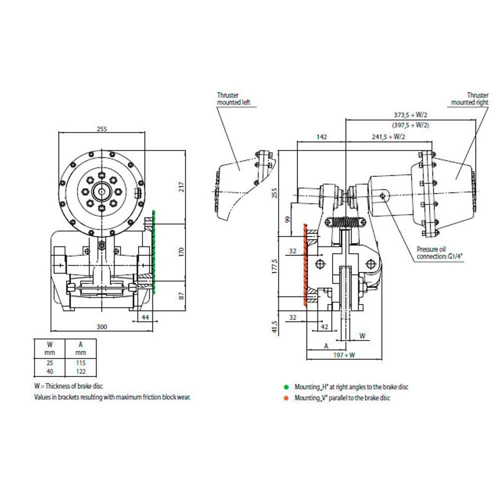 Тормоз DU 060 FHM-370L-25 RINGSPANN