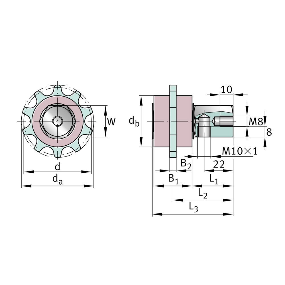 ARCALUB-X.CHAIN-PINION-W_shema